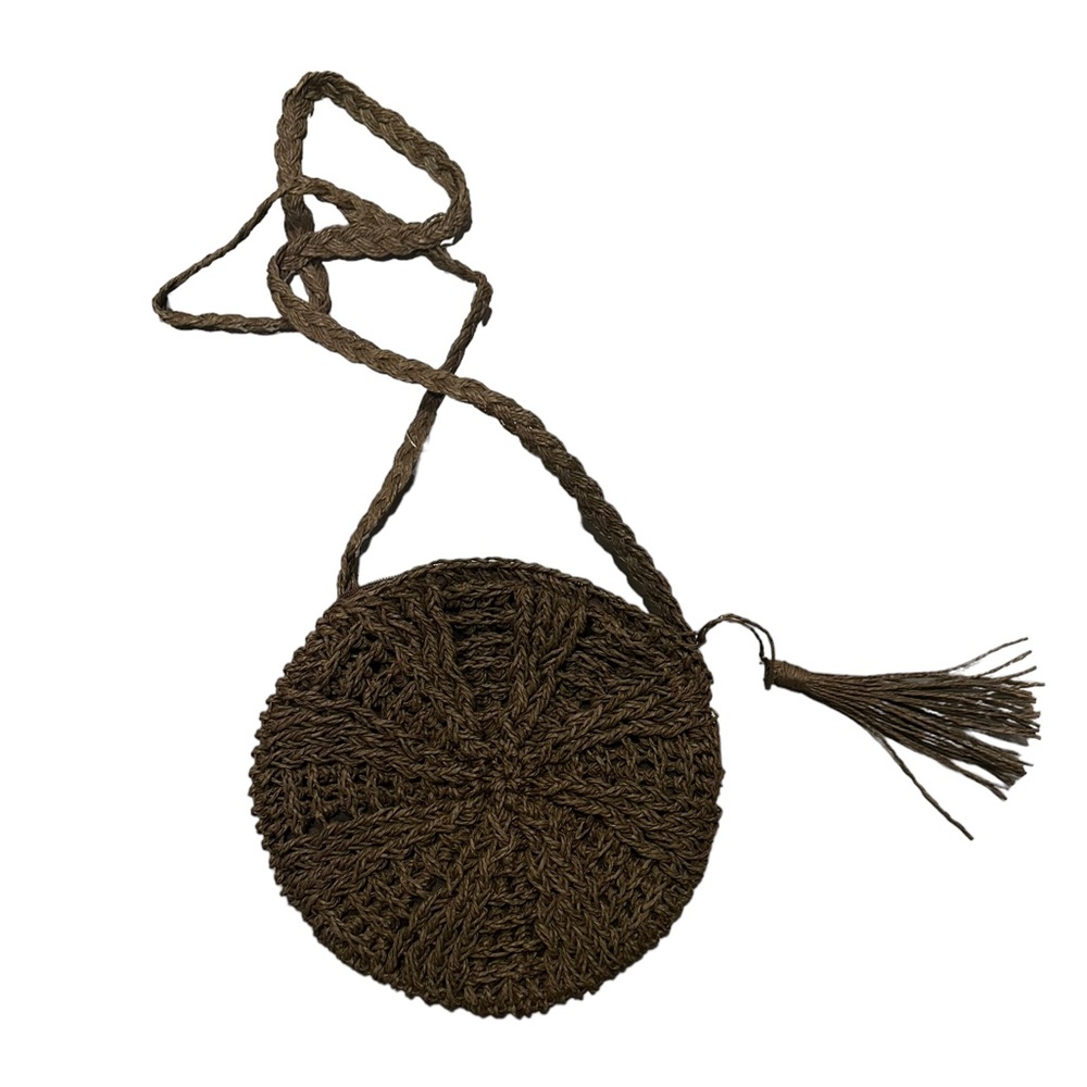 NWT.    Handwoven Crossbody Bag. 03 BL/BL - Picture 2 of 2